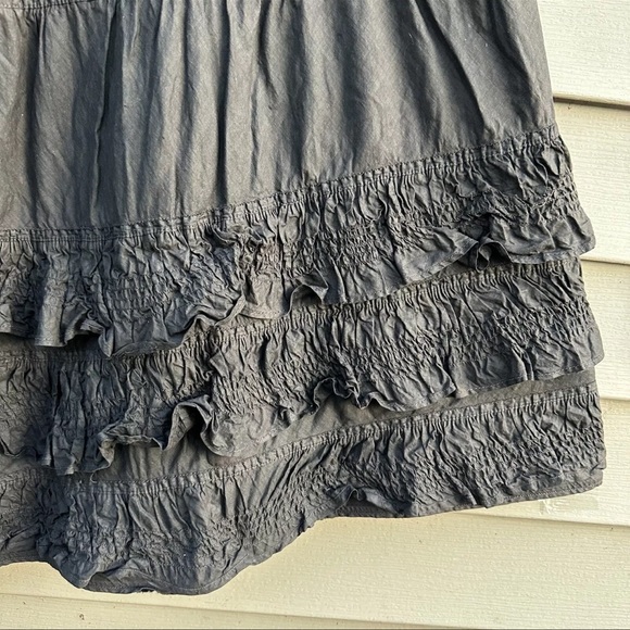 Antique Edwardian Ruffle Smocking Maxi Petticoat Slip 24” - Picture 4 of 7